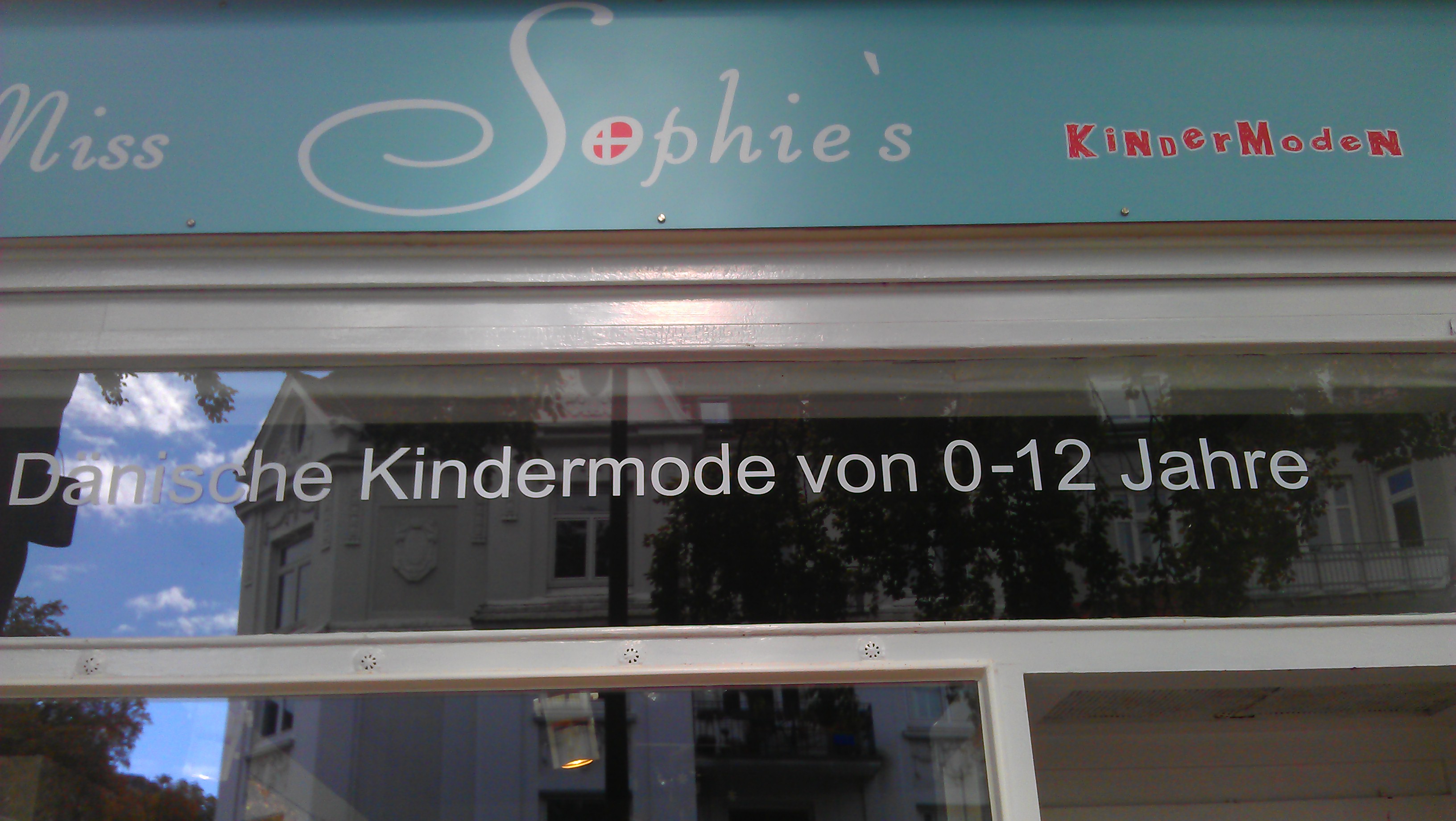 Miss Sophies KinderMode Schaufenster